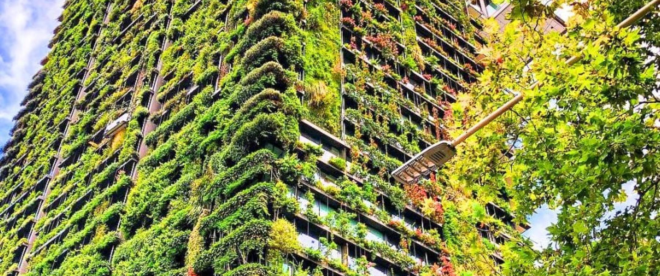 View of One Central Park architectural and green building